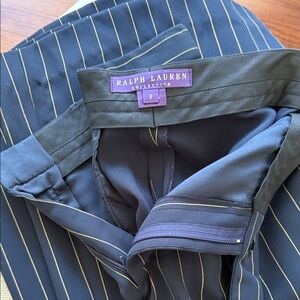 Ralph Lauren Purple Label Black Pinstripe Suit